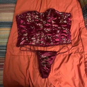 Corset with Matching Thong
